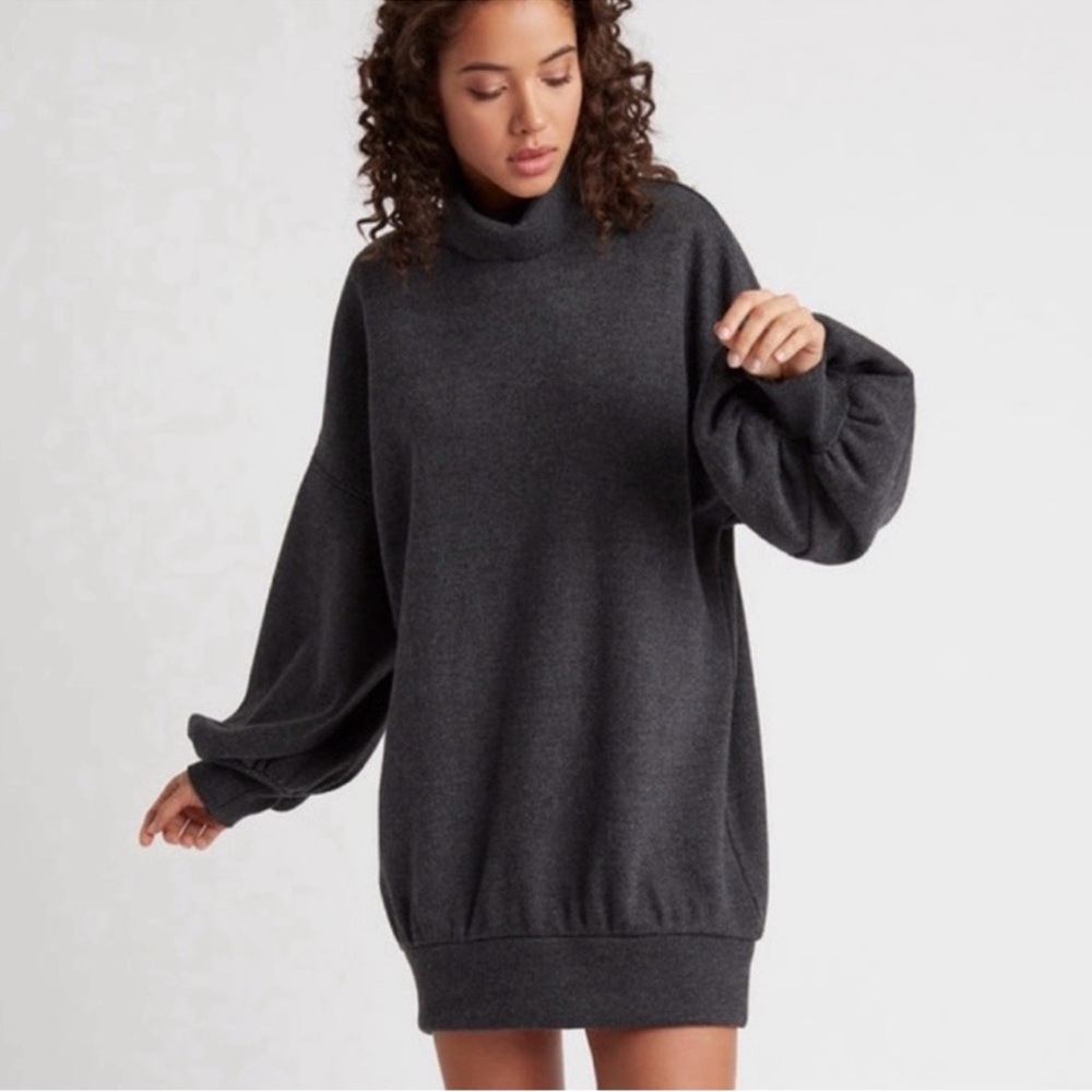 NWT Get Choosy Oversized Boyfriend Sweater - Charcoal Gray - Medium